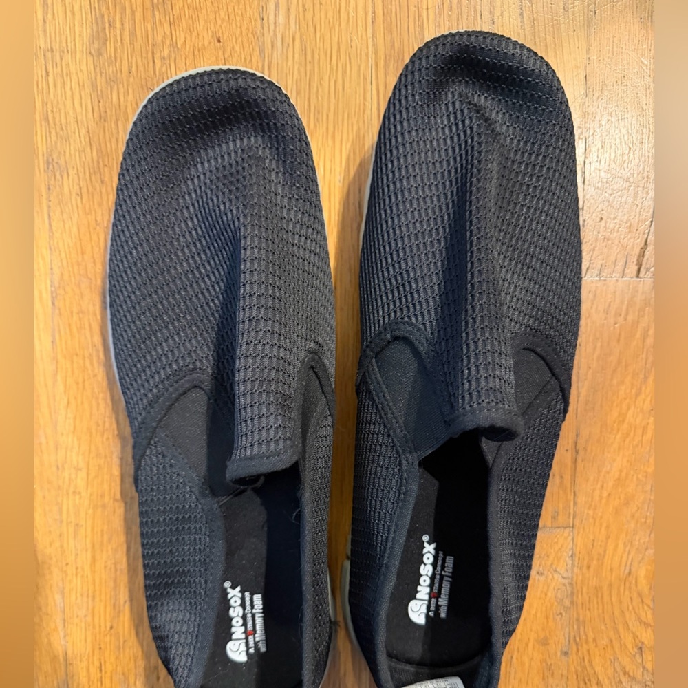 Deerstags NoSox Men's Black Slip-On Shoes, size 13 Wide
